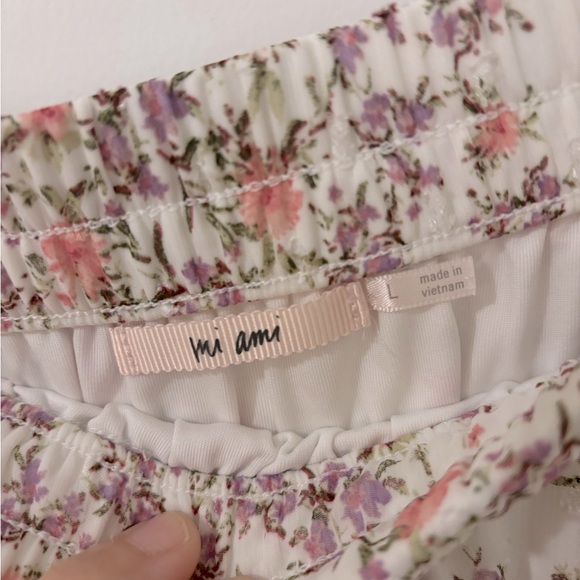 Francesca’s Marie Floral Godet Long Sleeve Blouse M and Mini Skirt L. - Picture 6 of 11